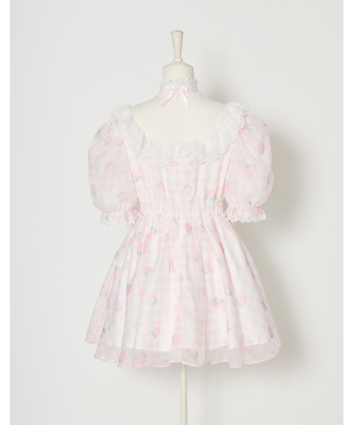Fiorforte(フィオルフォルテ)の「baby doll onepiece(ワンピース・レディース・ピンク/ホワイト/チェック・FREE)」の9枚目の写真