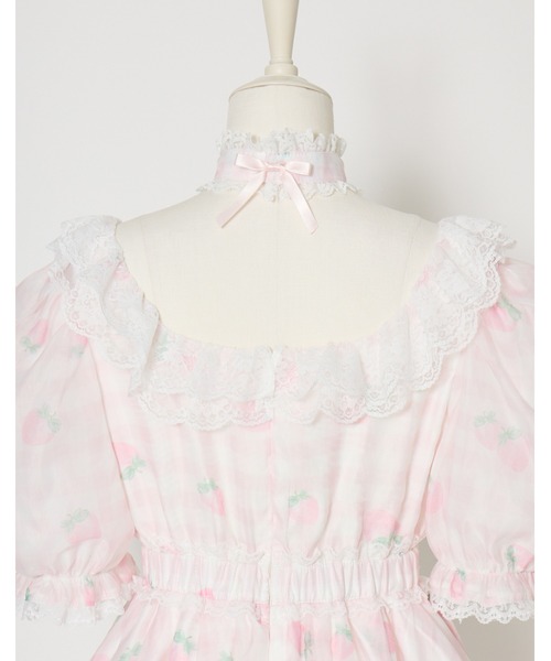 Fiorforte(フィオルフォルテ)の「baby doll onepiece(ワンピース・レディース・ピンク/ホワイト/チェック・FREE)」の14枚目の写真