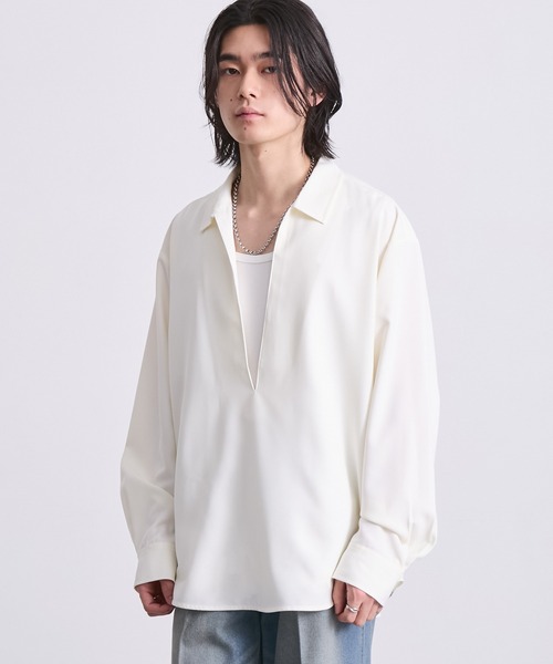 EMMA CLOTHES(エマクローズ)の「ステンレスチェーンネックレス(サージカルステンレス304)(ネックレス・メンズ・シルバー・FREE)」の4枚目の写真