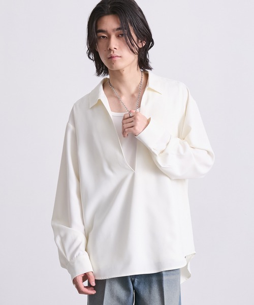EMMA CLOTHES(エマクローズ)の「ステンレスチェーンネックレス(サージカルステンレス304)(ネックレス・メンズ・シルバー・FREE)」の5枚目の写真