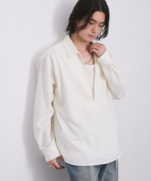 EMMA CLOTHES(エマクローズ)の「ステンレスチェーンネックレス(サージカルステンレス304)(ネックレス・メンズ・シルバー・FREE)」の9枚目の写真