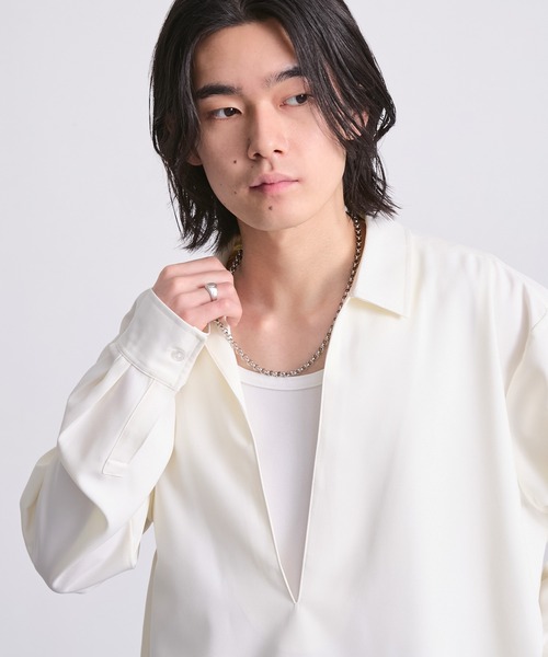 EMMA CLOTHES(エマクローズ)の「ステンレスチェーンネックレス(サージカルステンレス304)(ネックレス・メンズ・シルバー・FREE)」の19枚目の写真