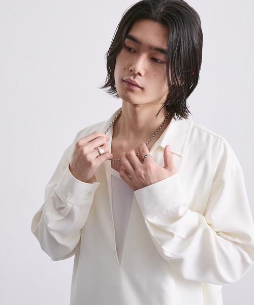 EMMA CLOTHES(エマクローズ)の「ステンレスチェーンネックレス(サージカルステンレス304)(ネックレス・メンズ・シルバー・FREE)」の20枚目の写真