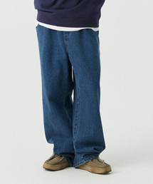 STENDS（ステンズ）の「[M~4XL] オールデイバンディングデニムウォッシングパンツ_ブルー（デニムパンツ）」