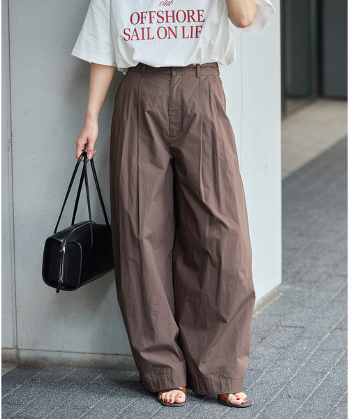 JOURNAL STANDARD(ジャーナルスタンダード)の「50コットンスーパーワイドコクーン パンツ(その他パンツ・レディース・グレー/ブラウン・38/36)」の13枚目の写真