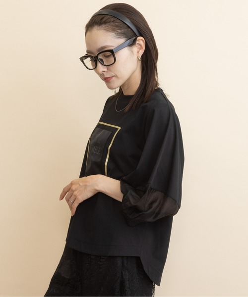 lodie(ロディ)の「”No 92" ロゴモチーフデザインT(Tシャツ/カットソー・レディース・ベージュ/チャコールグレー/ブラック・FREE)」の11枚目の写真