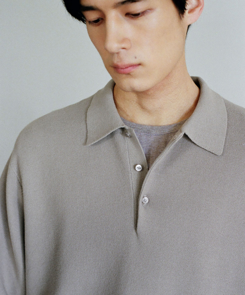 BLANKROOM(ブランクルーム)の「トレンポロニット_WASHED BEIGE(ニット/セーター・メンズ・その他・3/4/1/2)」の6枚目の写真