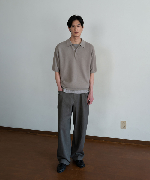 BLANKROOM(ブランクルーム)の「トレンポロニット_WASHED BEIGE(ニット/セーター・メンズ・その他・3/4/1/2)」の5枚目の写真