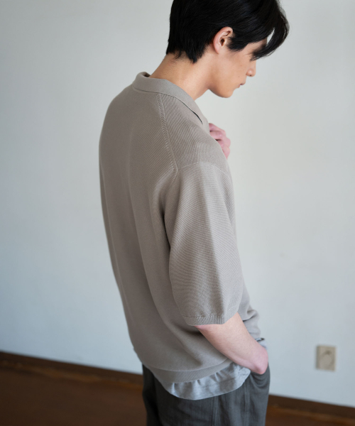 BLANKROOM(ブランクルーム)の「トレンポロニット_WASHED BEIGE(ニット/セーター・メンズ・その他・3/4/1/2)」の2枚目の写真