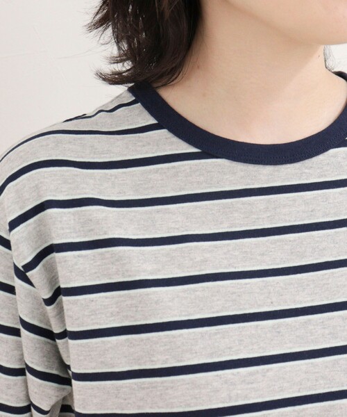 fredy emue(フレディエミュ)の「【汗ジミ軽減】ボーダーTシャツ(Tシャツ/カットソー・レディース・ホワイト系その他/グレー系その他/ブラウン系その他/ピンク系その他・38)」の19枚目の写真