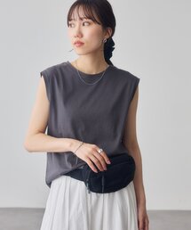コットンノースリTシャツ