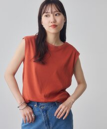 コットンノースリTシャツ