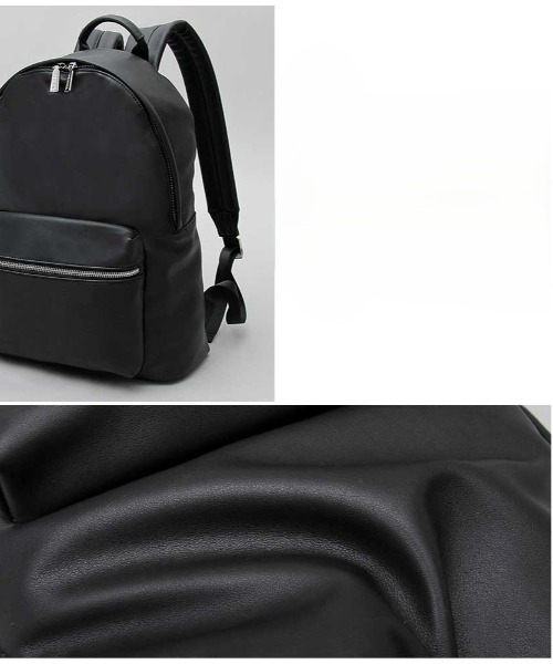 REGiSTA（レジスタ）の「REGiSTA Pu-Leather DayPack（バックパック/リュック・メンズ・ブラック・FREE）」の5枚目の写真