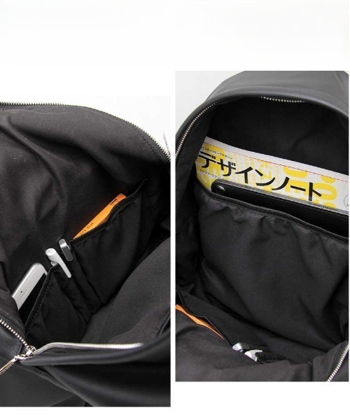 REGiSTA（レジスタ）の「REGiSTA Pu-Leather DayPack（バックパック/リュック・メンズ・ブラック・FREE）」の7枚目の写真
