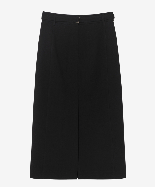 MIND BRIDGE WOMEN（マインドブリッジウーマン）の「[COUTURE]Hラインベルト付きスリットスカート - 2カラー（スカート・レディース・ブラック/チャコール・55/66）」の9枚目の写真