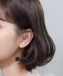 urbanfemine./シルバー ニュアンスライン ツイストデザイン ピアス U7623