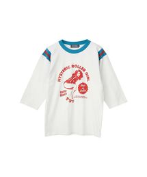 HYSTERIC GLAMOUR | HYSTERIC ROLLER MANIA GIRL 七分袖Tシャツ(Tシャツ/カットソー)