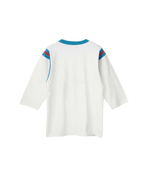 HYSTERIC GLAMOUR（ヒステリックグラマー）の「HYSTERIC ROLLER MANIA GIRL 七分袖Tシャツ（Tシャツ/カットソー・レディース・ホワイト/ブラック/ブルー・FREE）」の4枚目の写真
