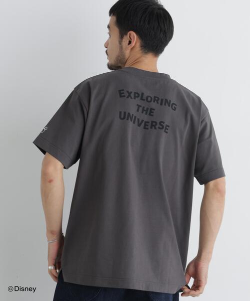 NANO universe(ナノユニバース)の「NANO×DISNEY ミッキーマウス 刺繍Tシャツ(Tシャツ/カットソー・メンズ・ブラック/グレー・M/L)」の2枚目の写真