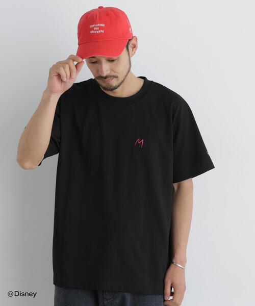 NANO universe(ナノユニバース)の「NANO×DISNEY ミッキーマウス 刺繍Tシャツ(Tシャツ/カットソー・メンズ・ブラック/グレー・M/L)」の9枚目の写真