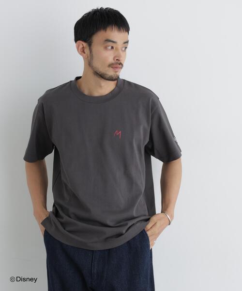 NANO universe(ナノユニバース)の「NANO×DISNEY ミッキーマウス 刺繍Tシャツ(Tシャツ/カットソー・メンズ・ブラック/グレー・M/L)」の17枚目の写真