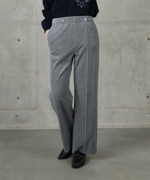 STUDIO PICONE（スタジオピッコーネ）の「ベロアプルオンパンツ（その他パンツ・レディース・グレー/ネイビー/ホワイト・M/L/LL）」の15枚目の写真