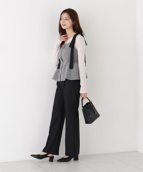 PROPORTION BODY DRESSING(プロポーションボディドレッシング)の「レディーフレアパンツ / 1216230900(その他パンツ・レディース・ブラウン系その他/ブラック・MEDIUM/P/S)」の16枚目の写真