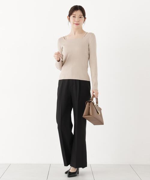 PROPORTION BODY DRESSING(プロポーションボディドレッシング)の「レディーフレアパンツ / 1216230900(その他パンツ・レディース・ブラウン系その他/ブラック・MEDIUM/P/S)」の20枚目の写真