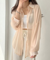 オーバーサイズシアーシャツ