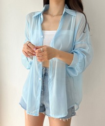 オーバーサイズシアーシャツ