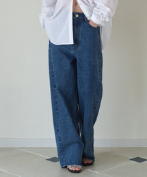BARREL DENIM PANTS_BLUE