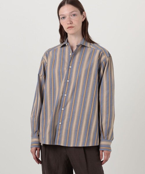 BASERANGE（ベースレンジ）の「BASERANGE CLAUDE シャツ（シャツ/ブラウス・レディース・ブルー系その他・XS）」の3枚目の写真