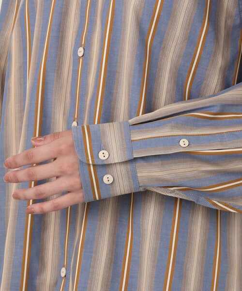 BASERANGE（ベースレンジ）の「BASERANGE CLAUDE シャツ（シャツ/ブラウス・レディース・ブルー系その他・XS）」の8枚目の写真