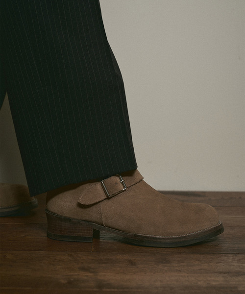 EARLE(アール)の「EARLE アール / Court engineer boots ステアレザーエンジニアブーツ / ER6210(ブーツ・メンズ・ベージュ/ブラック・40/41/42/43)」の7枚目の写真