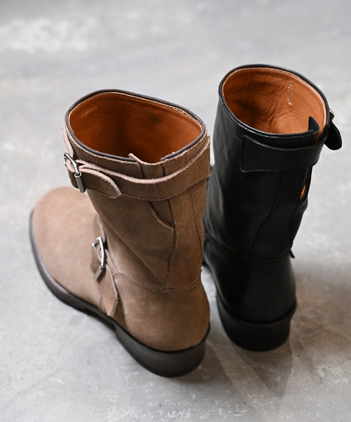 EARLE(アール)の「EARLE アール / Court engineer boots ステアレザーエンジニアブーツ / ER6210(ブーツ・メンズ・ベージュ/ブラック・40/41/42/43)」の12枚目の写真