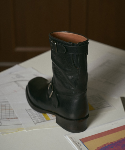EARLE(アール)の「EARLE アール / Court engineer boots ステアレザーエンジニアブーツ / ER6210(ブーツ・メンズ・ベージュ/ブラック・40/41/42/43)」の14枚目の写真