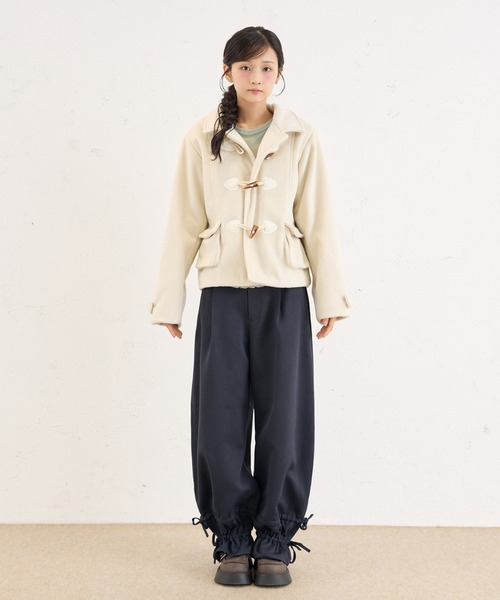 FCMM(エフシーエムエム)の「DRAWSTRING SLACKS / ドローコードスラックス(スラックス・レディース・ネイビー/ブラウン/チャコールグレー・SMALL/MEDIUM/LARGE)」の5枚目の写真