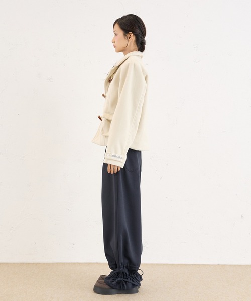 FCMM(エフシーエムエム)の「DRAWSTRING SLACKS / ドローコードスラックス(スラックス・レディース・ネイビー/ブラウン/チャコールグレー・SMALL/MEDIUM/LARGE)」の6枚目の写真