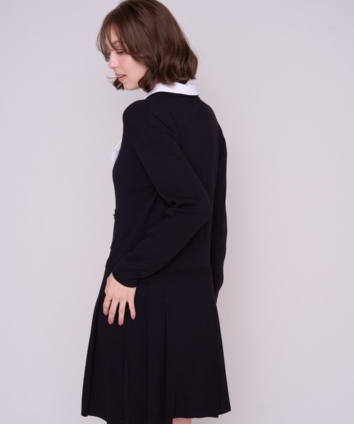 MISCH MASCH(ミッシュマッシュ)の「2026秋冬新作 シャツ襟付きボウタイプリーツミニニットワンピース(ワンピース・レディース・ブラウン/ブラック・フリ-)」の17枚目の写真