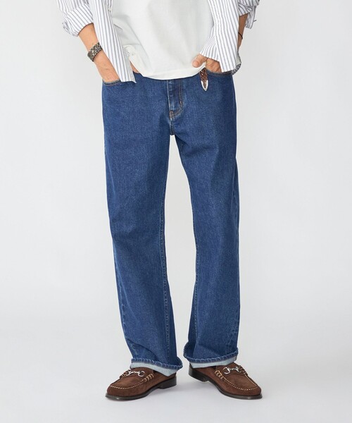 SHIPS(シップス)の「【WEB限定】〈選べる2シルエット展開〉SHIPS: JAPAN セルビッチ 2シルエット デニム(デニムパンツ・メンズ・ネイビー/ダークブルー/コバルトブルー/ロイヤルブルー・SMALL/MEDIUM/LARGE/X-LARGE)」の3枚目の写真