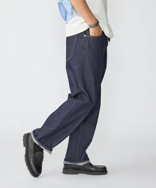 SHIPS（シップス）の「【WEB限定】〈選べる2シルエット展開〉SHIPS: JAPAN セルビッチ 2シルエット デニム（デニムパンツ・メンズ・ネイビー/ダークブルー/コバルトブルー/ロイヤルブルー・SMALL/MEDIUM/LARGE/X-LARGE）」の14枚目の写真