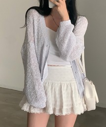 ルーズ ニットカーディガン