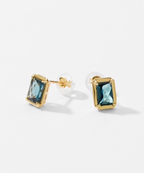 Jewel closet by L&Co.(ジュエルクローゼットバイエルアンドコー)の「K10 カラーストーン ピアス(ピアス(両耳用)・レディース・ゴールド系2/ゴールド系1/ゴールド系3・FREE)」の2枚目の写真