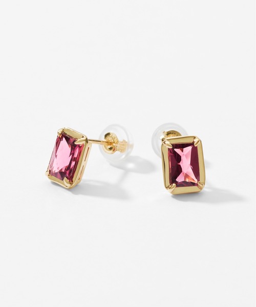 Jewel closet by L&Co.(ジュエルクローゼットバイエルアンドコー)の「K10 カラーストーン ピアス(ピアス(両耳用)・レディース・ゴールド系2/ゴールド系1/ゴールド系3・FREE)」の3枚目の写真