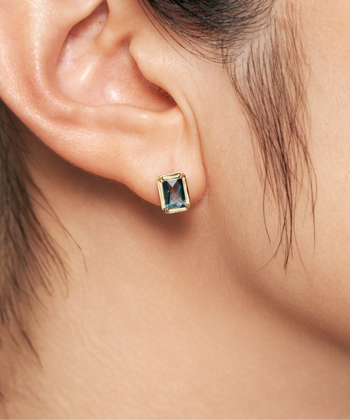 Jewel closet by L&Co.(ジュエルクローゼットバイエルアンドコー)の「K10 カラーストーン ピアス(ピアス(両耳用)・レディース・ゴールド系2/ゴールド系1/ゴールド系3・FREE)」の4枚目の写真