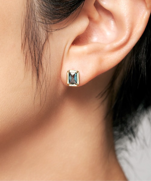 Jewel closet by L&Co.(ジュエルクローゼットバイエルアンドコー)の「K10 カラーストーン ピアス(ピアス(両耳用)・レディース・ゴールド系2/ゴールド系1/ゴールド系3・FREE)」の5枚目の写真