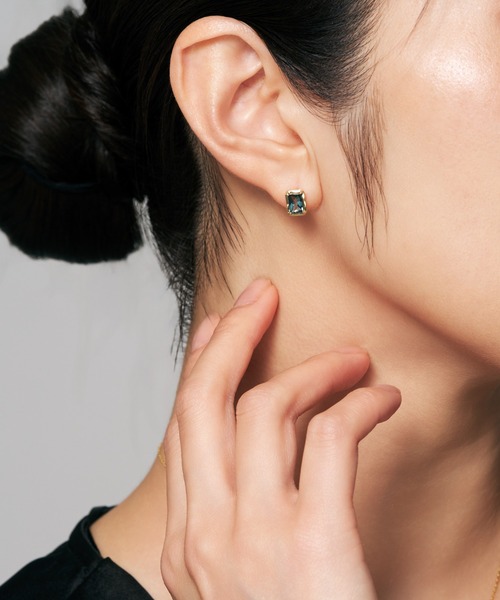 Jewel closet by L&Co.(ジュエルクローゼットバイエルアンドコー)の「K10 カラーストーン ピアス(ピアス(両耳用)・レディース・ゴールド系2/ゴールド系1/ゴールド系3・FREE)」の7枚目の写真