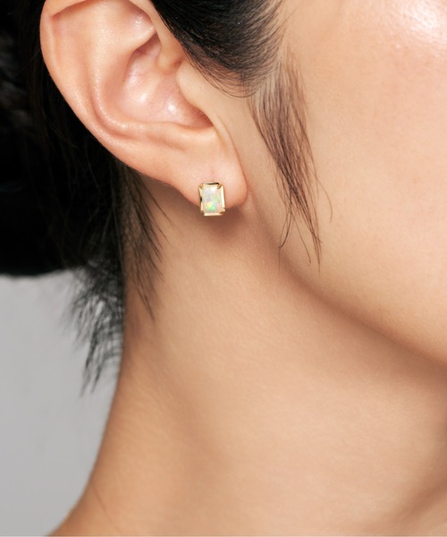 Jewel closet by L&Co.(ジュエルクローゼットバイエルアンドコー)の「K10 カラーストーン ピアス(ピアス(両耳用)・レディース・ゴールド系2/ゴールド系1/ゴールド系3・FREE)」の8枚目の写真