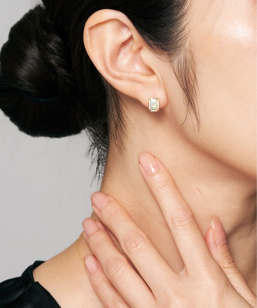 Jewel closet by L&Co.(ジュエルクローゼットバイエルアンドコー)の「K10 カラーストーン ピアス(ピアス(両耳用)・レディース・ゴールド系2/ゴールド系1/ゴールド系3・FREE)」の10枚目の写真