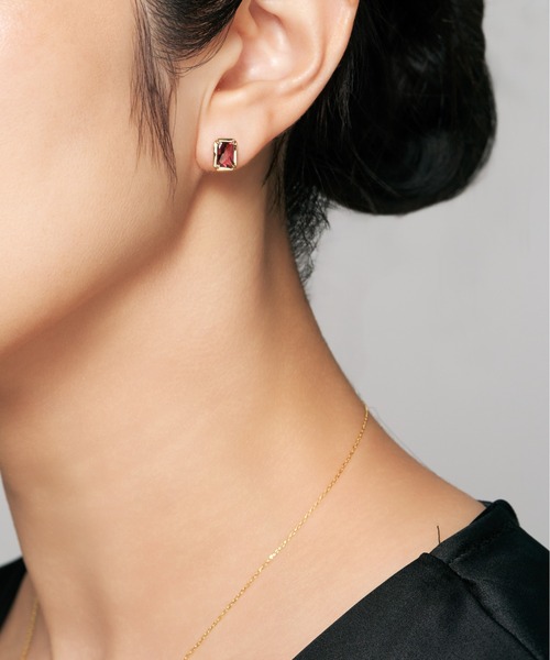 Jewel closet by L&Co.(ジュエルクローゼットバイエルアンドコー)の「K10 カラーストーン ピアス(ピアス(両耳用)・レディース・ゴールド系2/ゴールド系1/ゴールド系3・FREE)」の14枚目の写真